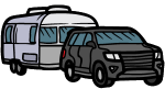 Travel Trailer Icon for Background